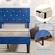 preview thumbnail 31 of 65, VECELO Upholstered Kids Bed Frame with Diamond Tufted Headoard,Twin Size Bed Set of 2