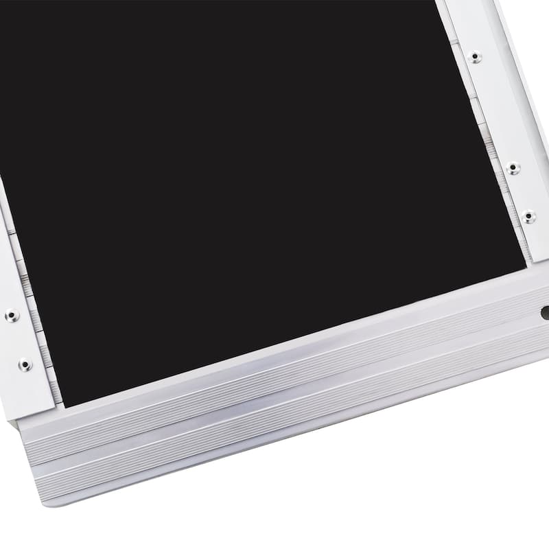 wheel chair ramp 6ft ,aluminium threhold ramp,Portable and Foldable, 600 Pound Capacity, Non-Skid Surface, Two Separate Pieces