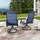 preview thumbnail 15 of 21, PATIO FESTIVAL Outdoor Swivel Metal Dining Chair (2-Pack)