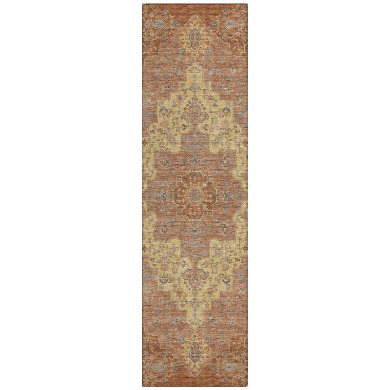 Machine Washable Indoor/ Outdoor Traditional Karachy Chantille Rug