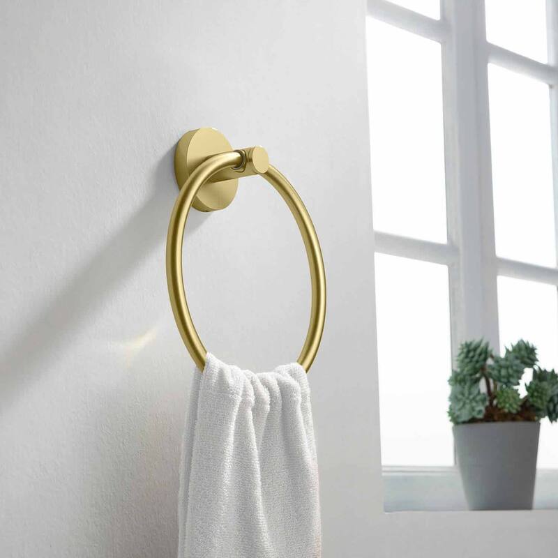 Circular Bathroom Towel Ring - N/A