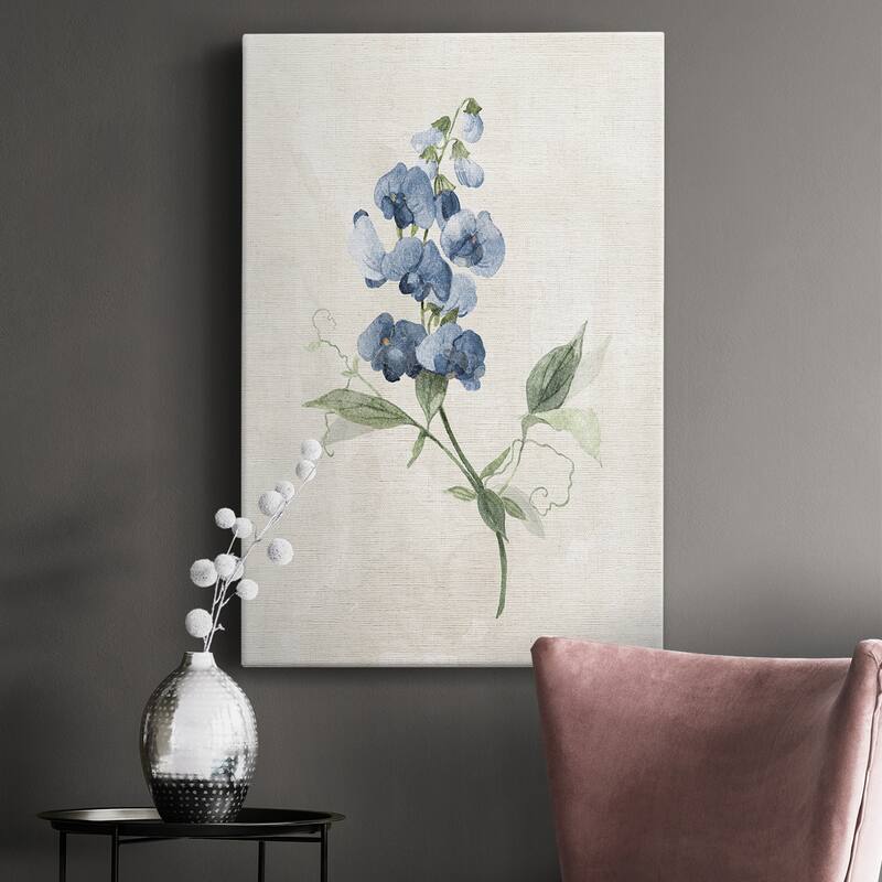 Farmhouse Periwinkle II Premium Gallery Wrapped Canvas - Ready to Hang