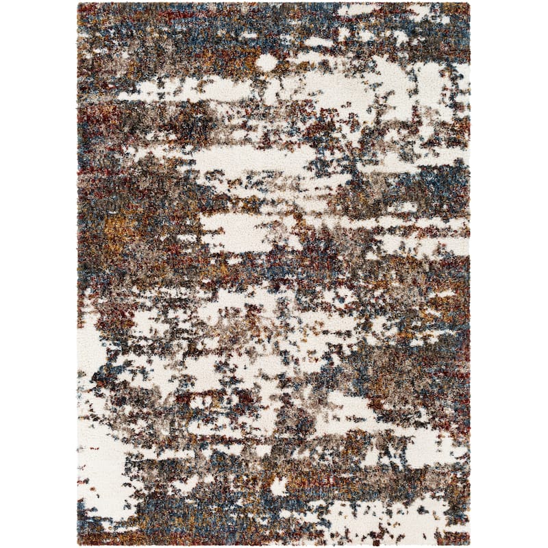 Livabliss Bohemian & Eclectic Celestial Shag Abstract Area Rug
