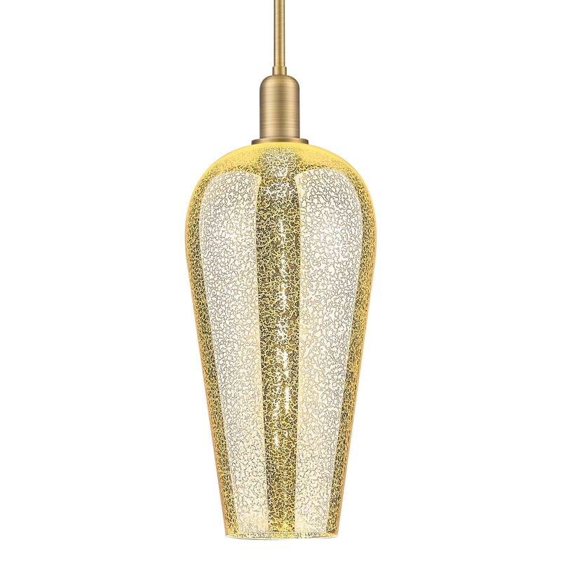 Innovations Lighting 716-1S-G456-8ME Chelsea 8" Wide Mini Pendant with - Brushed Brass