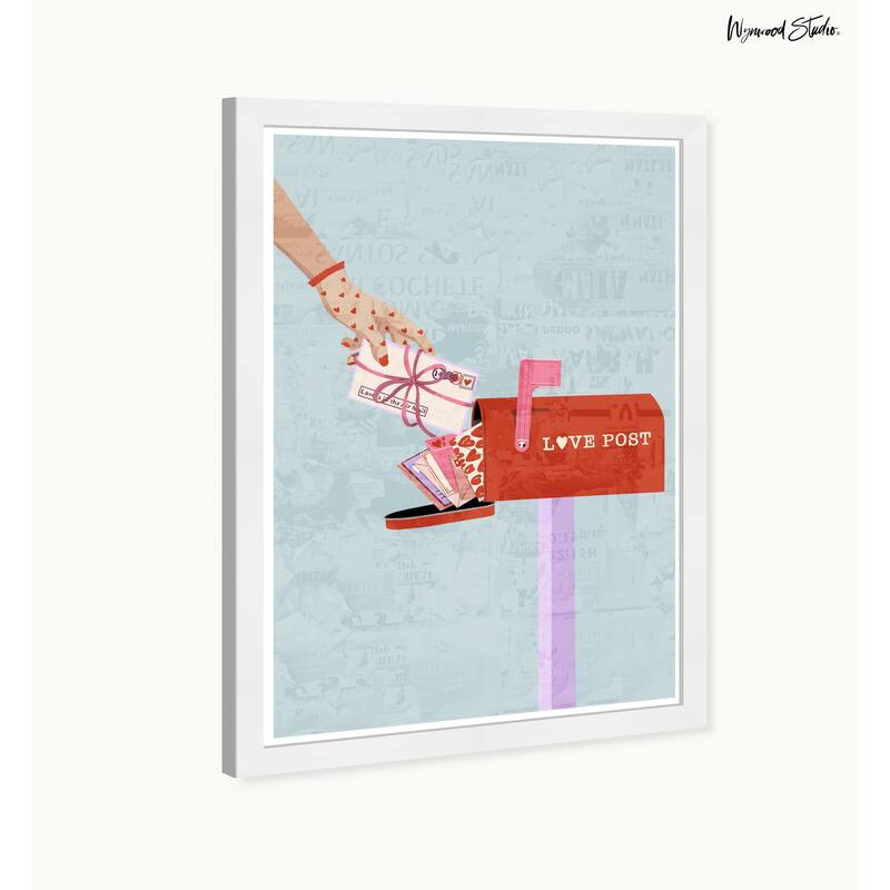 Wynwood Studio Prints Fashion Glam Love Post Red Wall Art