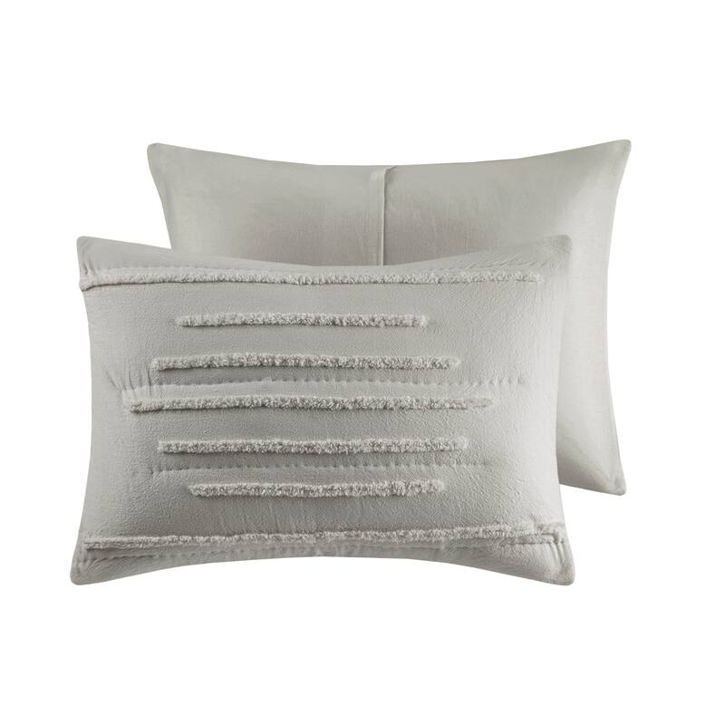 Intelligent Design Camden 3 Piece Cotton Quilt Set with Chenille Trims