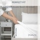 preview thumbnail 4 of 4, Pointehaven Combed Cotton Percale Crisp Breathable Solid or Printed Sheet Set