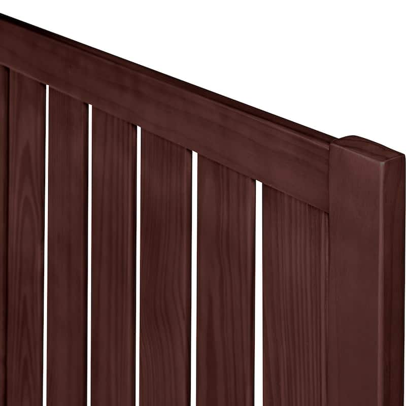 Graham Wooden Platform Bed with Slatted Headboard