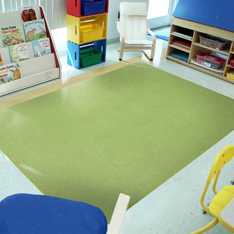 Just Kidding Oval Educational Polyester Area Rug