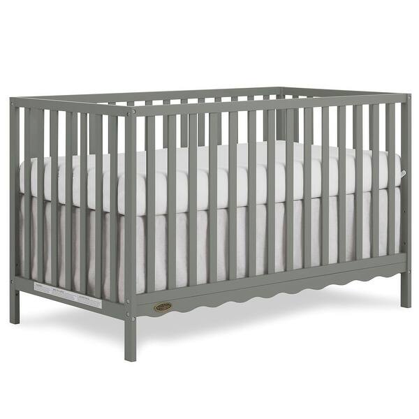 slide 2 of 27, Dream On Me Synergy Wave 5-in-1 Convertible Crib , BSA & Greenguard Gold Certified, Converts from a Baby Crib to a Toddler Bed seagrass