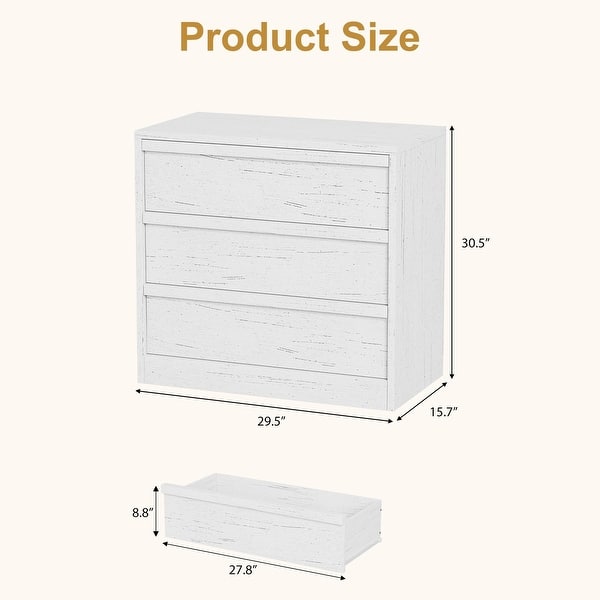 dimension image slide 1 of 8, Modern Drawer Dresser & Nightstand with Large Storage, for Bedroom, Living Room, Nursery, Entryway