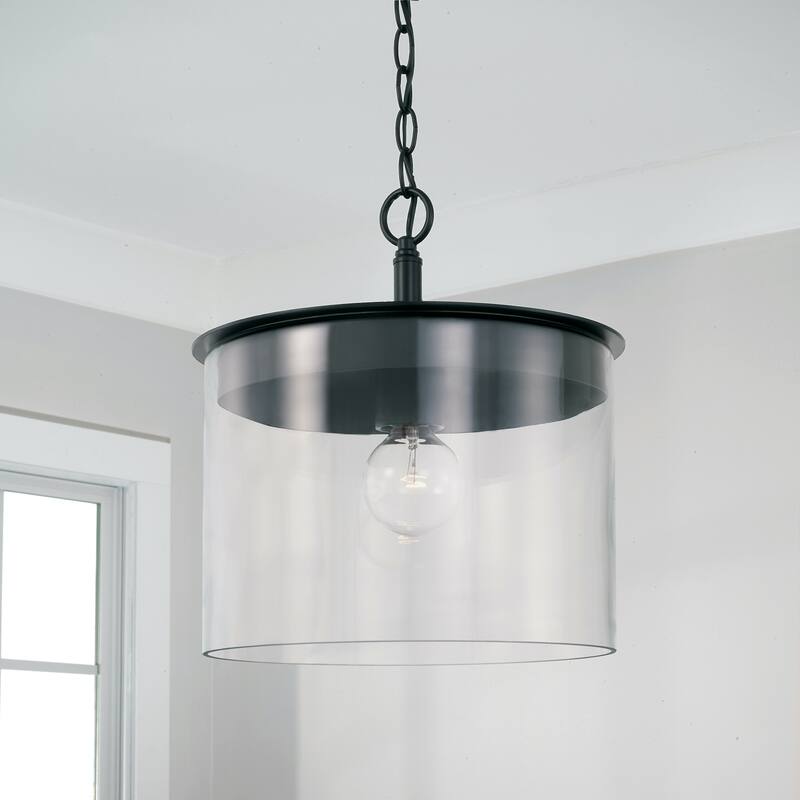 Mason 1-light Convertible Pendant/ Semi-Flush Mount