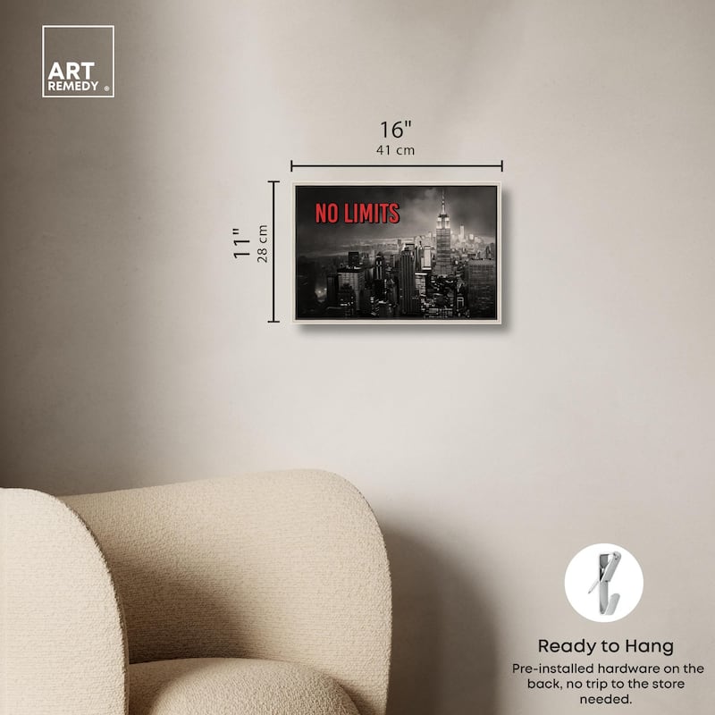No Limits City Canvas by Art Remedy
