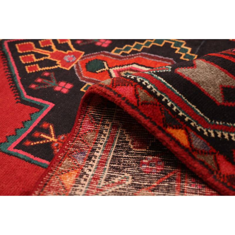 ECARPETGALLERY Hand-knotted Anadol Red Wool Rug - 3'11 x 7'5