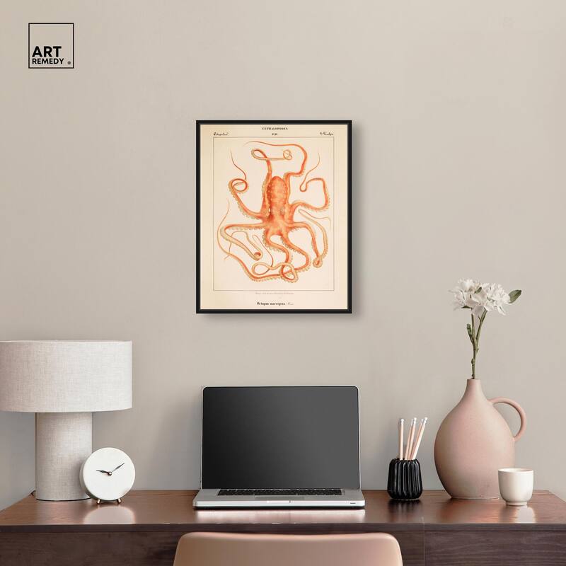 Verany The Octopus 1815 I Canvas by Art Remedy