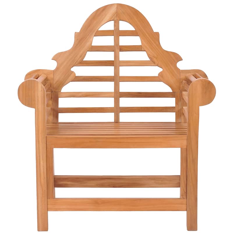 Chic Teak Lutyens Teak Wood Indoor/ Outdoor Dining Arm Chair