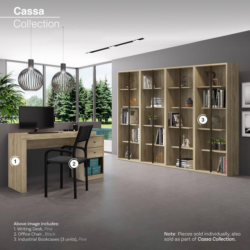 Expandable Home Office Desk,Writting Desk - Light Brown