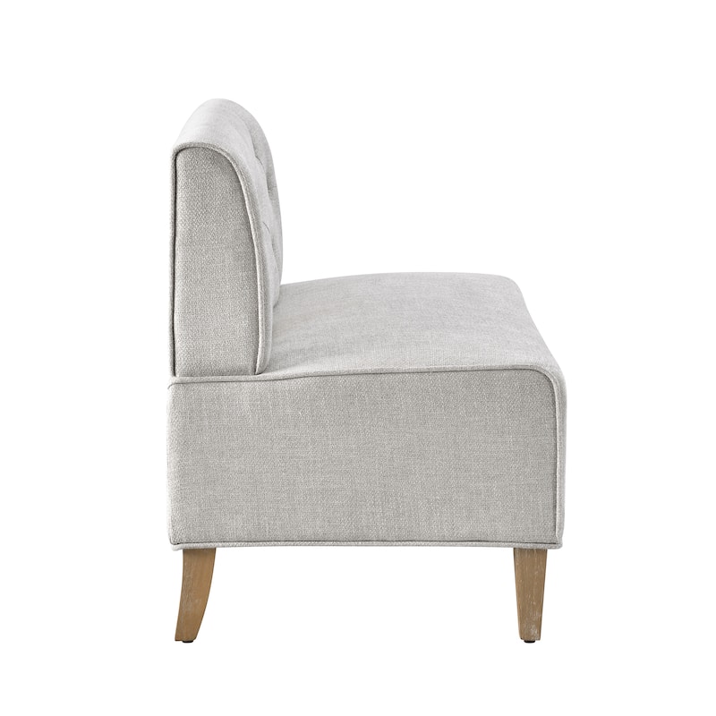 Allard Upholstered/Faux Leather Modern Farmhouse Nook Bench