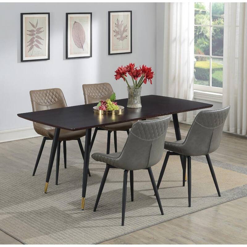 Blakely Grey Tufted Swivel Side Chairs (Set of 2)