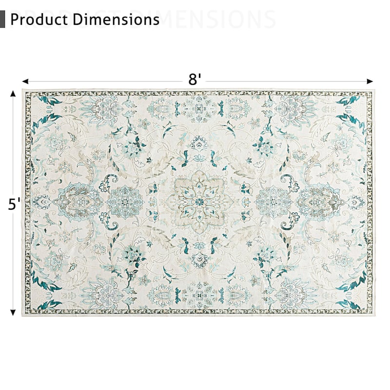 Adirondack Dakota Rustic Shabby Chic Distressed Area Rug