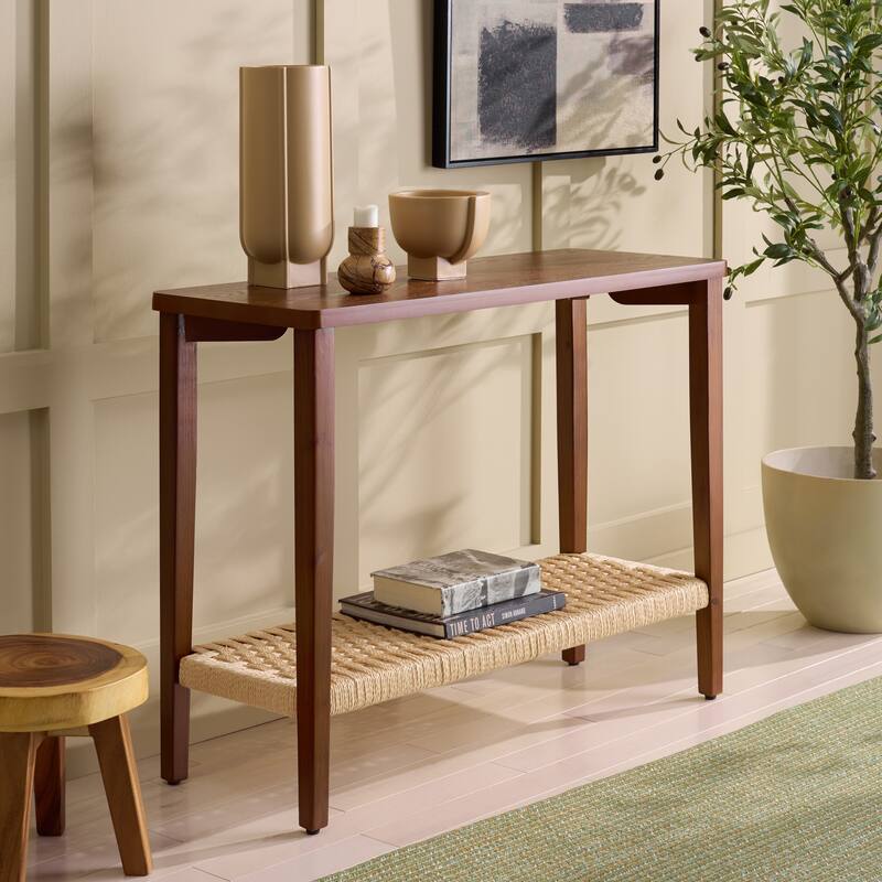 SAFAVIEH Home Chasu 1-Shelf Console Table - 40"W x 15"D x 31"H