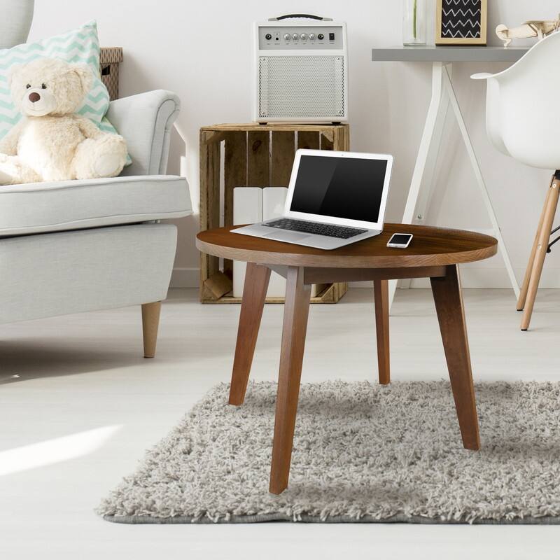 American Trails Genuine Hardwood Round Tables - Walnut - 24" Coffee Table