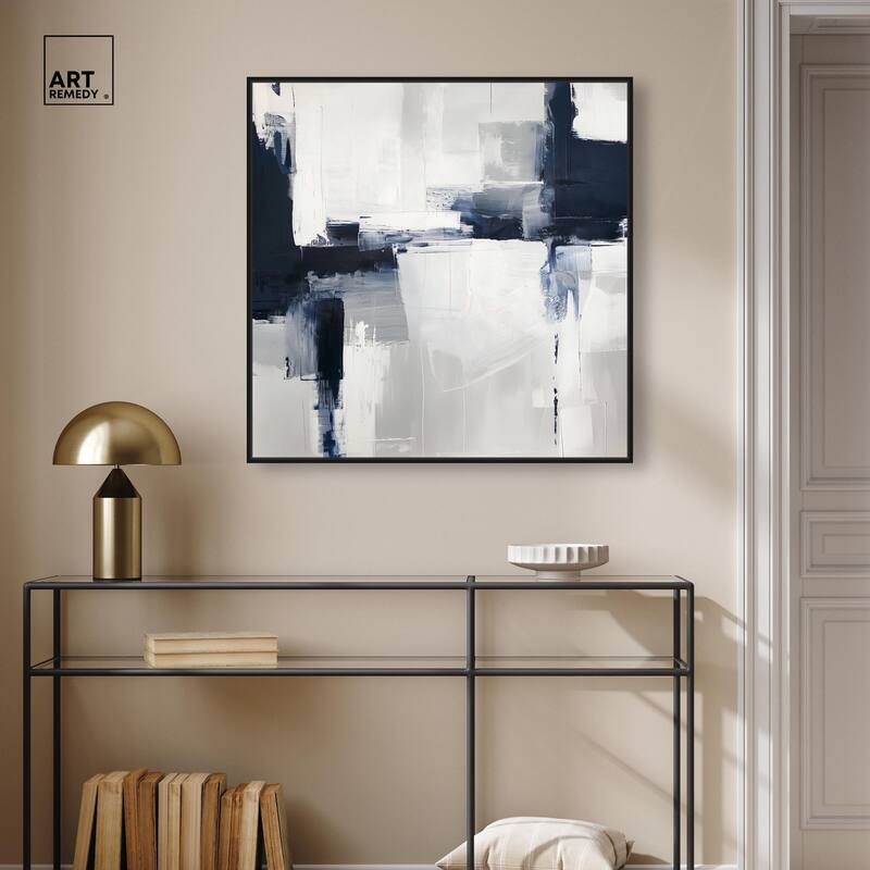 Porcelain Blue on White II Canvas by Art Remedy