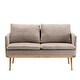 preview thumbnail 44 of 48, Polyester Upholstered Living Room loveseats sofa With Golden Legs