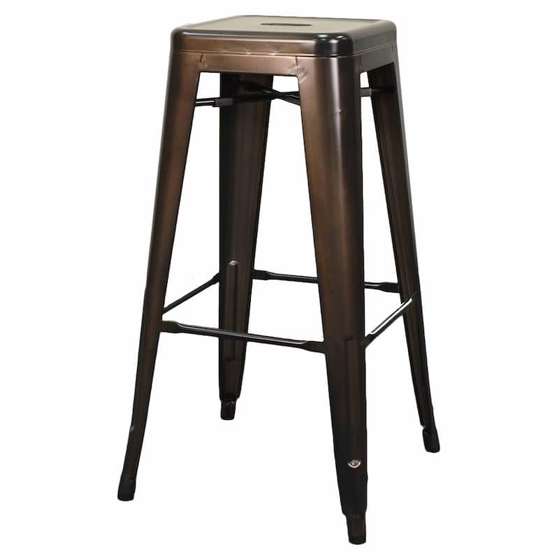NPD Furniture Metropolis Metal Backless Bar Stool (Set of 4)