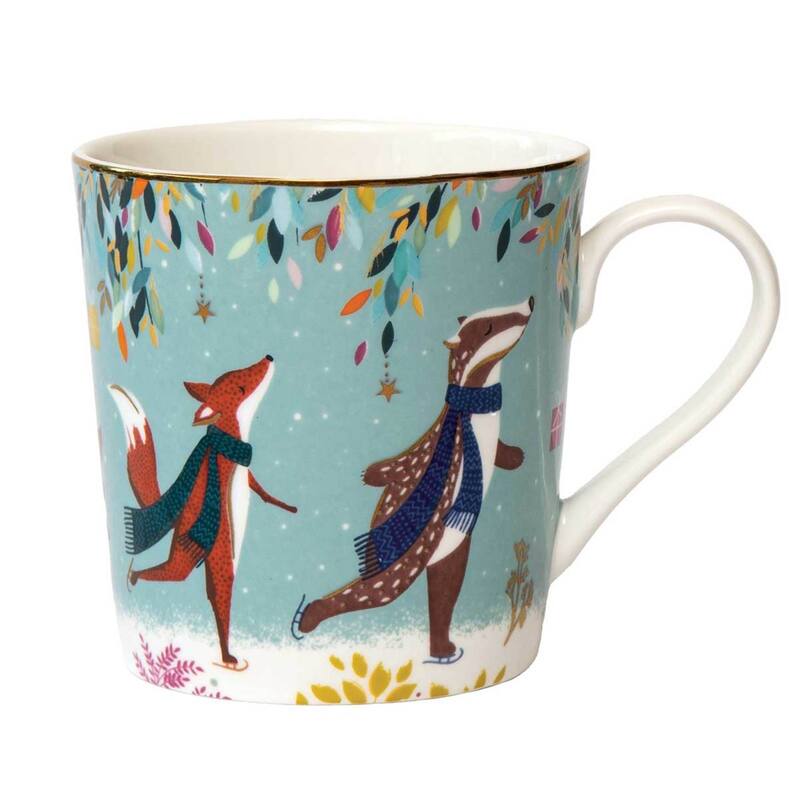 Portmeirion Sara Miller Woodland Tales Mug, Skaters - Skaters