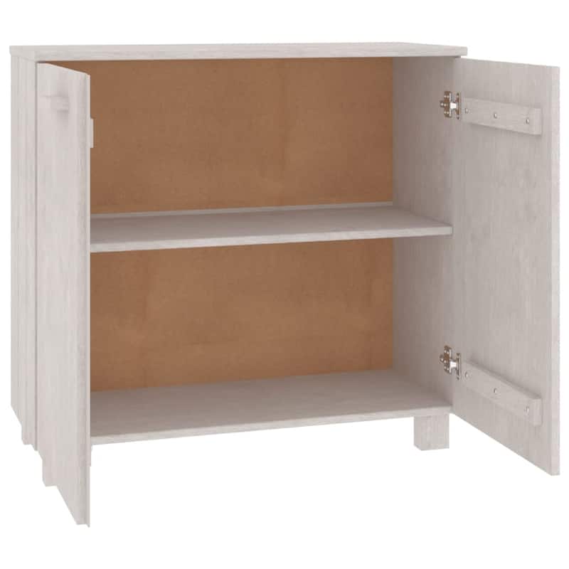 vidaXL Sideboard Buffet Cabinet for Living Room Kitchen HAMAR Solid Wood Pine - 33.5"x13.8"x31.5"
