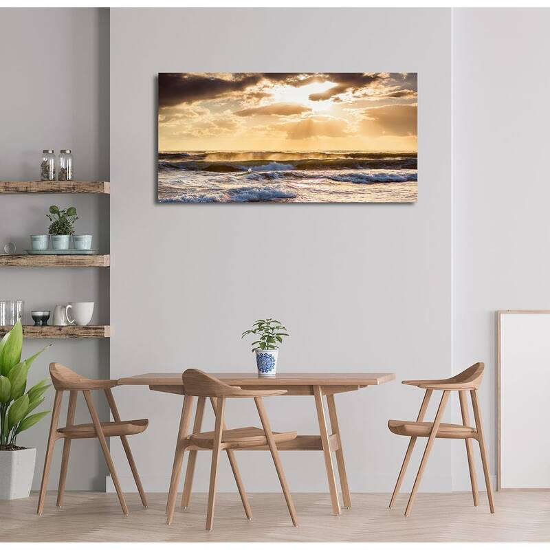 Wall Decor Glow Sea Scene Picture Painting Nature Landscape