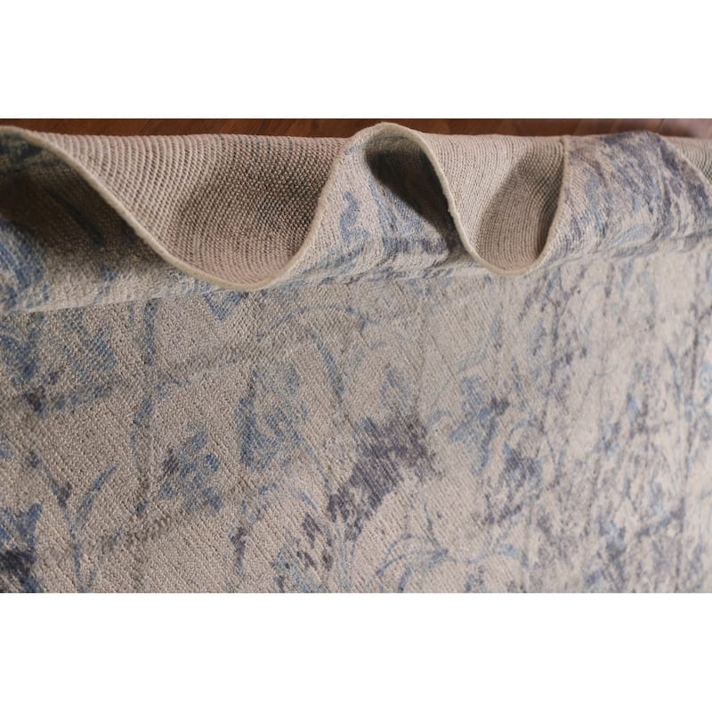 Abstract Modern Area Rug Hand-Knotted Wool Carpet - 8'0"x 9'11"