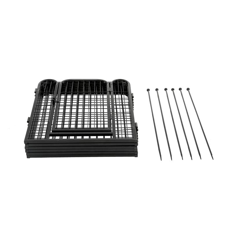 Portable 6-Panel Metal Indoor Dog Playpen