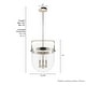 preview thumbnail 4 of 10, Hunter Karloff Clear Glass Bell-Shaped Pendant - Kitchen Island, Dining Room, Entry - Modern Farmhouse, Rustic, Industrial
