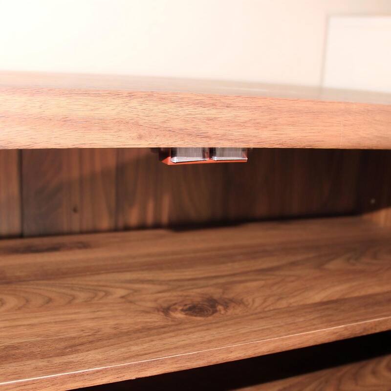 Shoe Cabinet with Shutter Doors, 6 Tier Wooden Shoe Storage Cabinet with Adjustable Shelves for Entryway Hallway