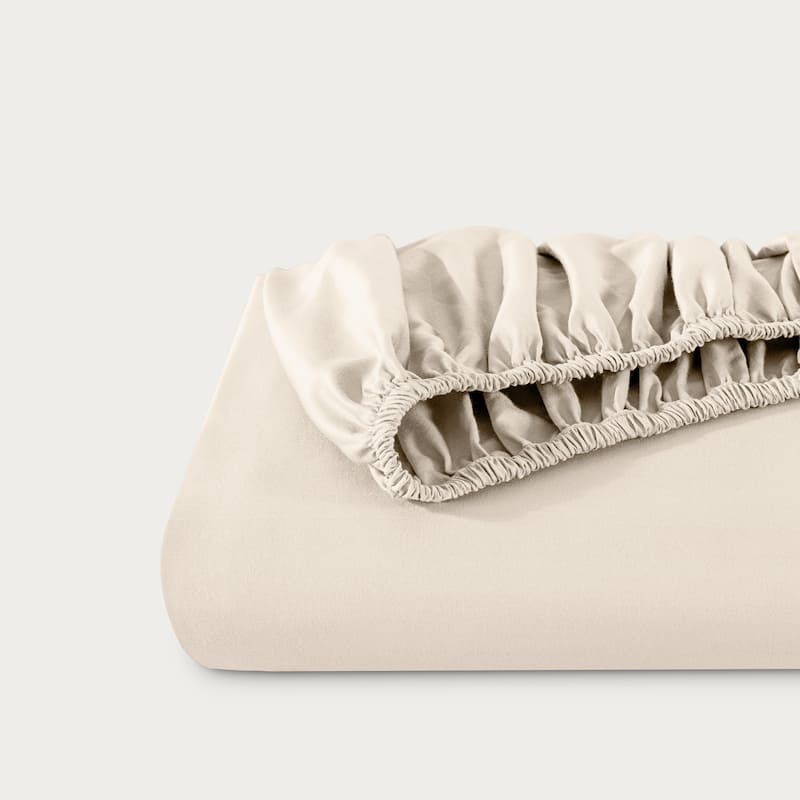 Bare Home Organic Cotton Fitted Sheet - Smoth Sateen Weave