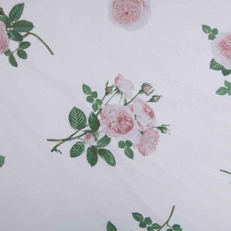Martha Stewart Tea Rose Cotton Reversible Pink Comforter Set