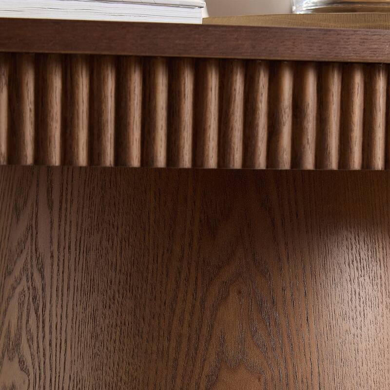 47.24" Modern Design Oval Handcraft Drum Coffee Table