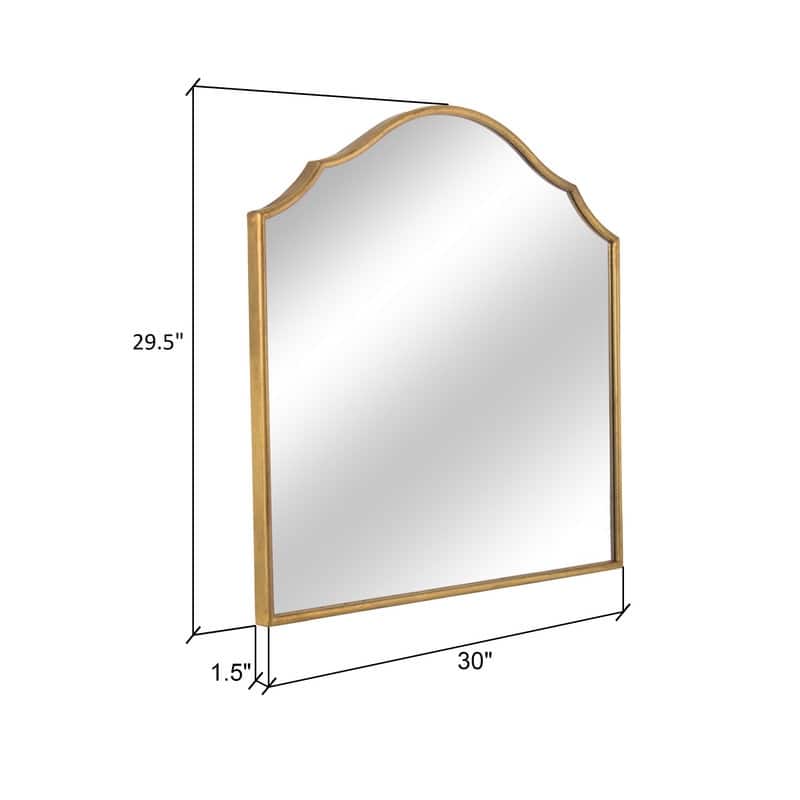 Lizette Wide Arch Metal Farmhouse Wall Mirror - 29.5"H x 30"W x 1.5"D