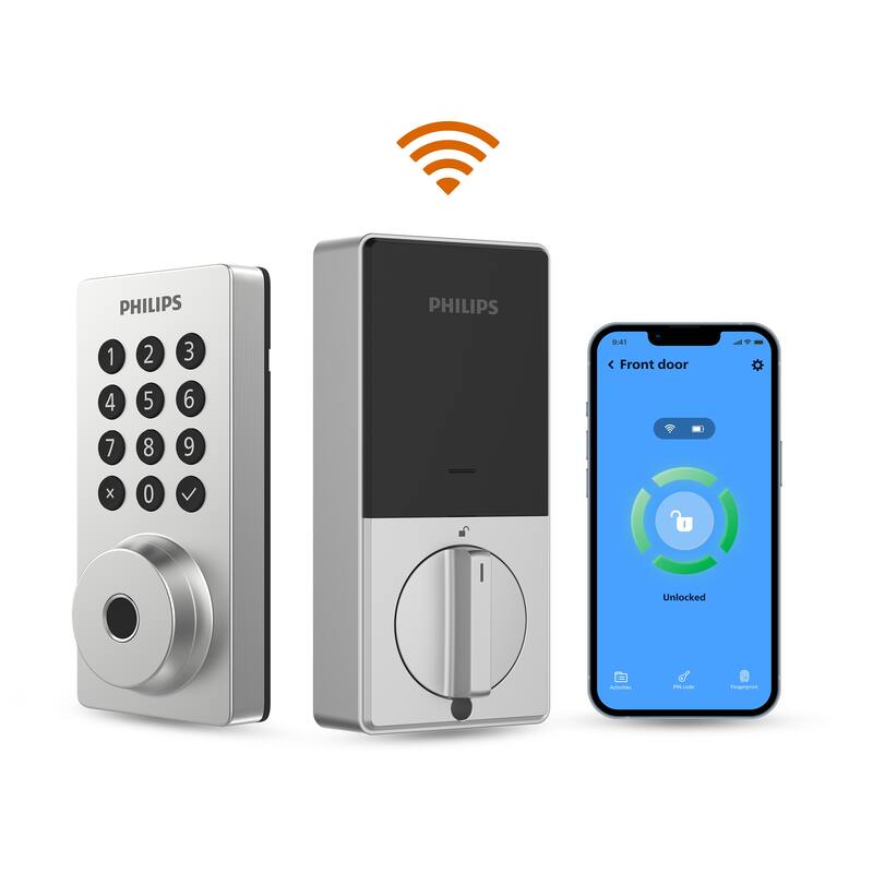 Philips Smart Wi-Fi Door Lock with Lighted Keypad and Lever Set