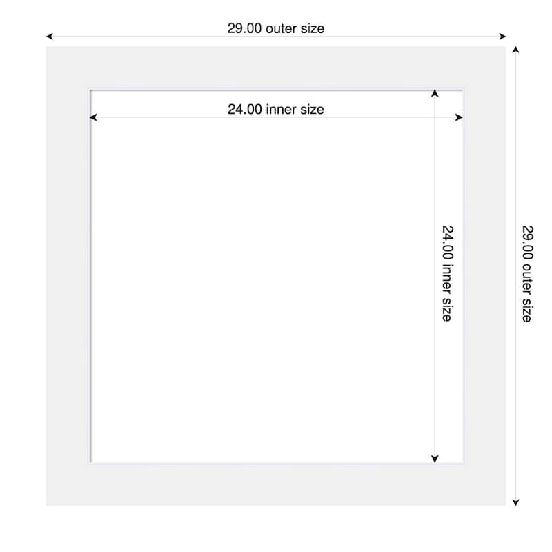 Amanti Art Corvino Black Framed Dry Erase Magnetic Board - 29 x 29 in - Corvino White