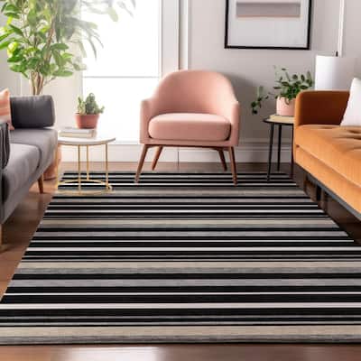 Premium Washable Super Soft Sophisticated Stripe Mayfield Rug