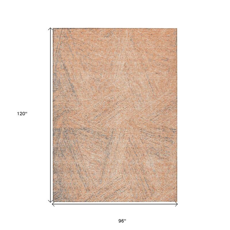 HomeRoots Abstract Transitional Rectangle Outdoor Rug