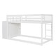 preview thumbnail 9 of 25, Twin over Twin Bunk Bed with 4 Drawers and 3 Shelves