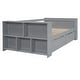 preview thumbnail 15 of 14, Twin Size Pine Wood Daybed Frame with Bookcase and Drawers