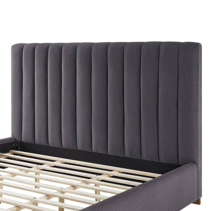 King Size Modern Design Bed Frame Upholstered Queen Bed Frame Platform