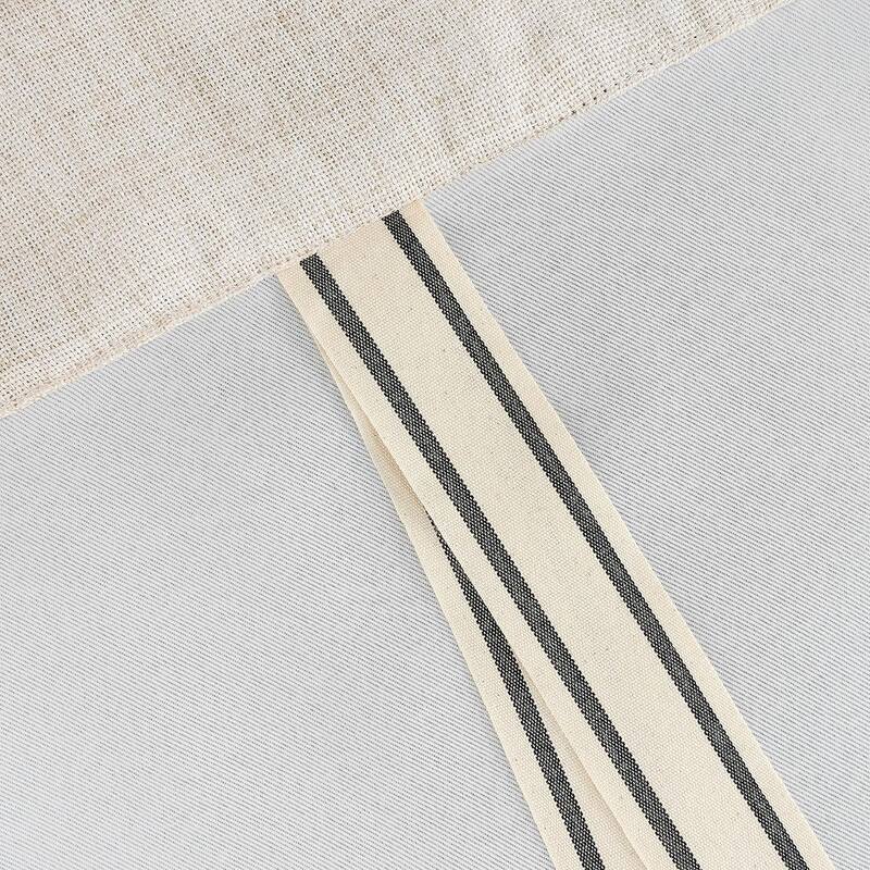 DriftAway Blackout Linen Textured Solid Basic Room Darkening Thermal Insulated Tie Up