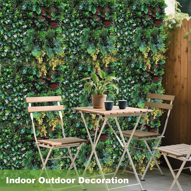 50x50cm Artificial Grass Wall Panels, Greenery Privacy Backdrop