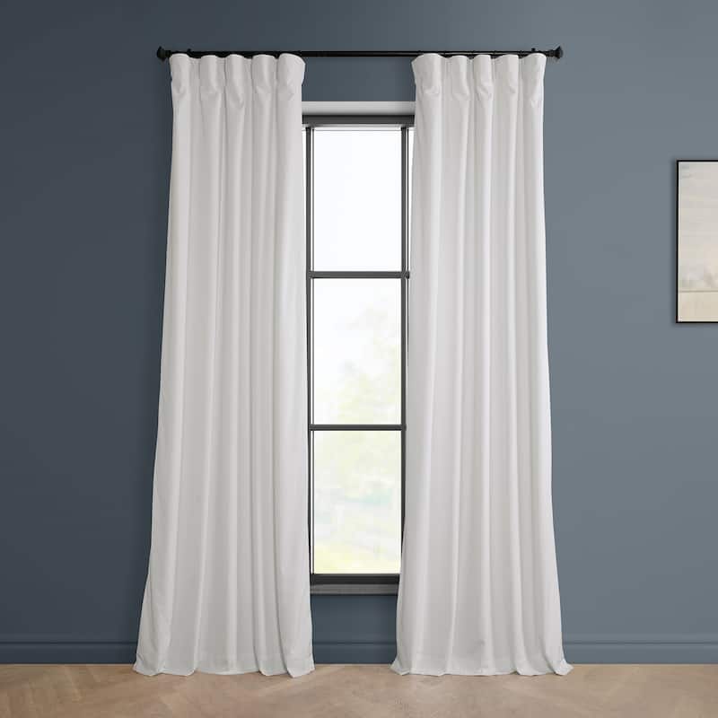 Exclusive Fabrics Heritage Plush Velvet Curtain (1 Panel)
